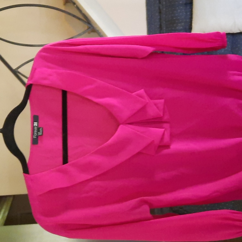Forever 21 hot pink blouse